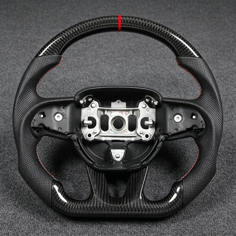 For dodge Charger Steering Wheel Carbon Fiber for dodge Steering Wheel for dodge Charger Steering Wheel Red