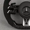 Mercedes AMG Flat Bottom Carbon Fiber Steering Wheel with Paddle Shifters W205 W212 W190 W166 W177 W214 W216 W217 W218 W222 W253 W257 W463 W464