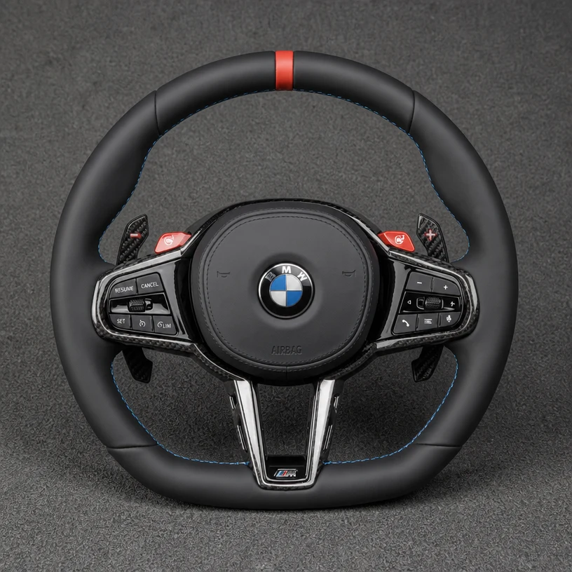 For BMW X7 G07 2019-2026 / X7 M50i / M60i Custom Nappa Leather Steering Wheel | JIONX