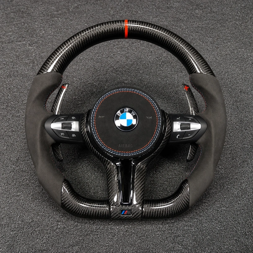 Custom Real Carbon Fiber Steering Wheel for BMW X5 F15 2013-2018 / X5 M F85 2015-2018 | JIONX
