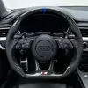 Installed Heated Carbon Fiber Steering Wheel Audi A4 A5 S4 S5 RS4 RS5 Interior Upgrade Jionx