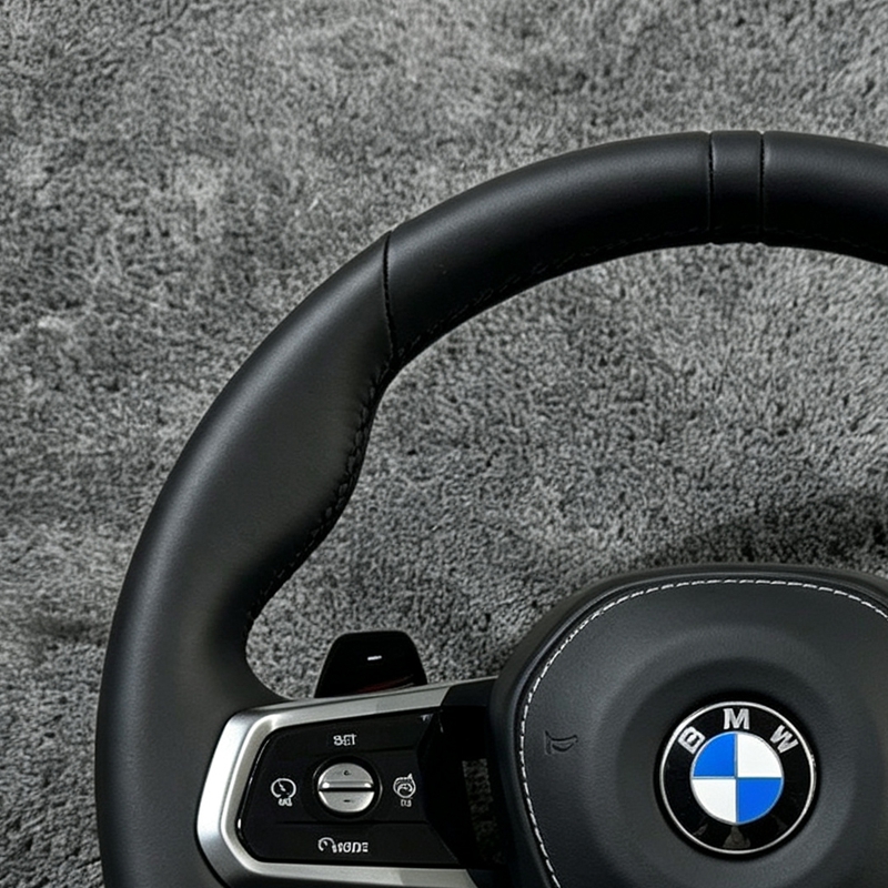 Heated Black Suede Carbon Steering Wheel for BMW G20 M3 M4 G80 G82 X3 G15 M5 G01 G02 G05 G06 X3m X5m X6m G30 G38 G22 G32