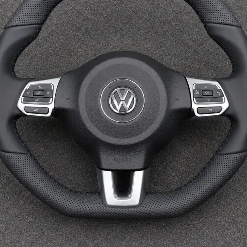For VW Golf GTI R32 R Mk4 Mk5 Mk6 1997–2012 1J 1K 5K Nappa Alcantara Custom Steering Wheel -JIONX
