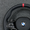 Full Leather Steering Wheel For BMW G Series G30 G20 M5 F90 M8 X3M X4M X5M X6M F40 F44 F97 F95 F96 G20 G82 M4 M3 Red Blue