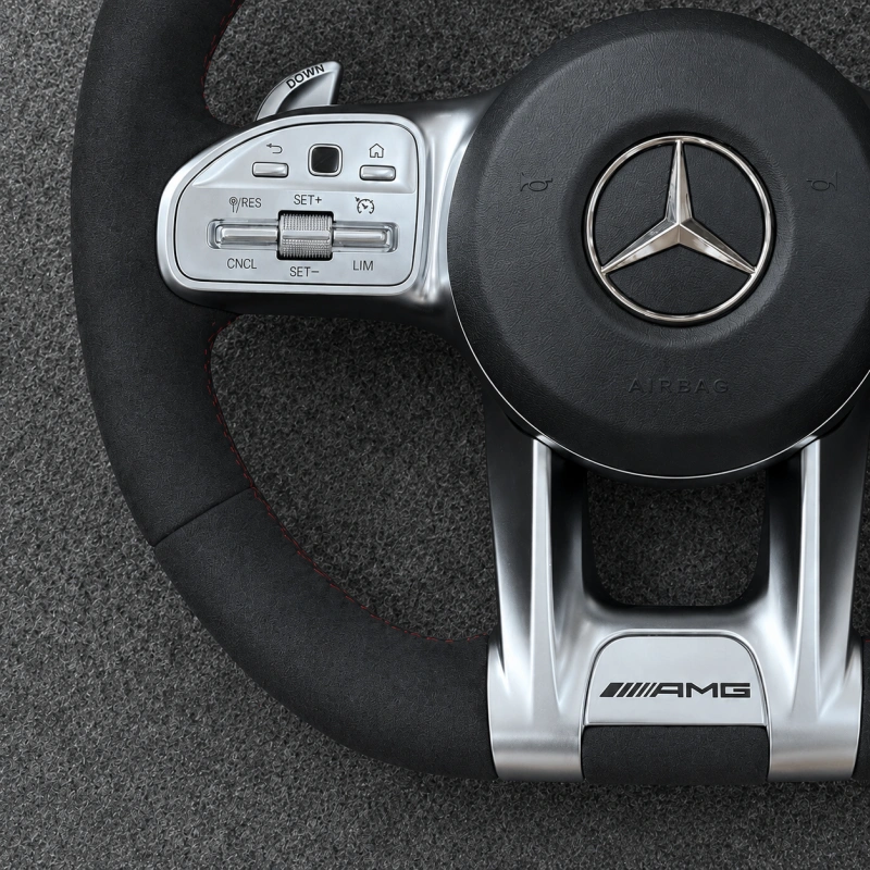 Multifunction Alcantara Steering Wheel with Paddle Shifters for Mercedes Benz AMG C63 E63 S63 G63