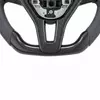 For Mercedes-Benz W204 W212 AMG CLA45 E63 C63 E550 E350 C300 SLK GLA45 SL63 Custom Black Carbon Fiber Steering Wheel