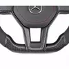 Alcantara and Carbon Fiber LED Steering Wheel for Mercedes-AMG W218, CLA45, W207, S500, W220, A180, CLS, X218, W238, 63, C63, GLC, E350, W215, C117, C43