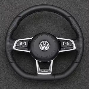 Volkswagen Golf MK7 GTI Golf R custom leather performance steering wheel with perforated grip