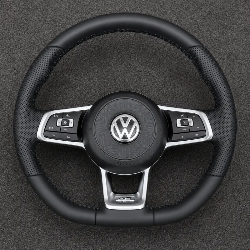 For Volkswagen Golf MK7 GTI Golf R 2012-2020 Custom Nappa Leather Performance Steering Wheel | JIONX