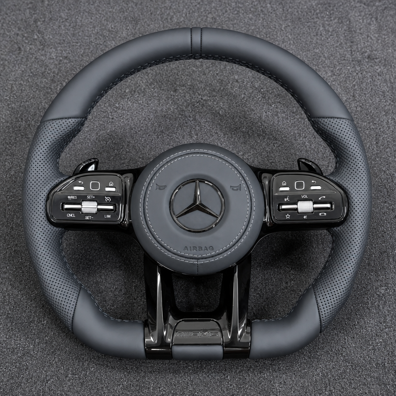 Mercedes A B C E GLC GLE S 2003-2026 W203-W206 W211-W214 X253-X254 W166-V167 Nappa Custom AMG Wheel -JIONX