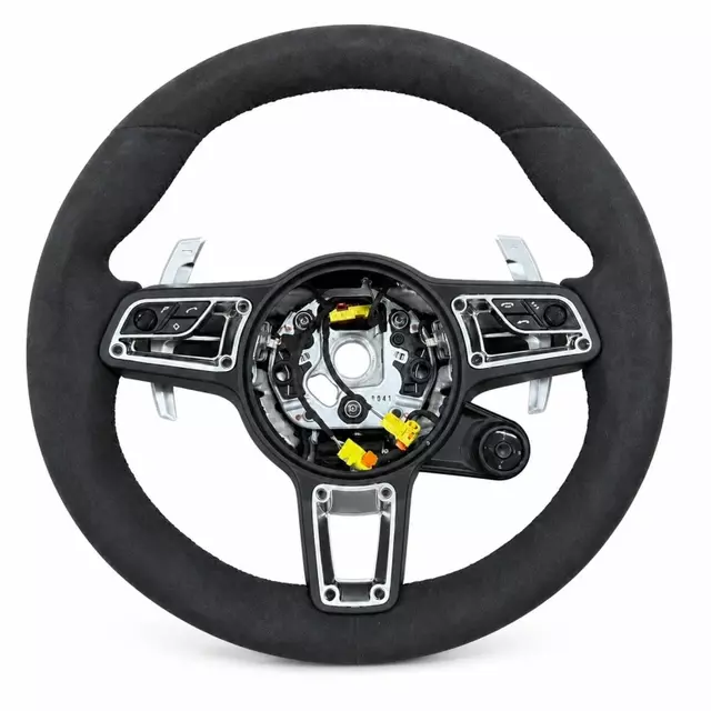 Alcantara Steering Wheel for Porsche Panamera Cayenne 718 (Boxster/Cayman) Taycan Carrera (911/991/996) 958 970 981 And 987 Models
