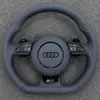 JIONX B8 OEM Nappa genuine leather anti-slip steering wheel fit Audi A3 A4 8K A5 8T Q5 RS4 RS5