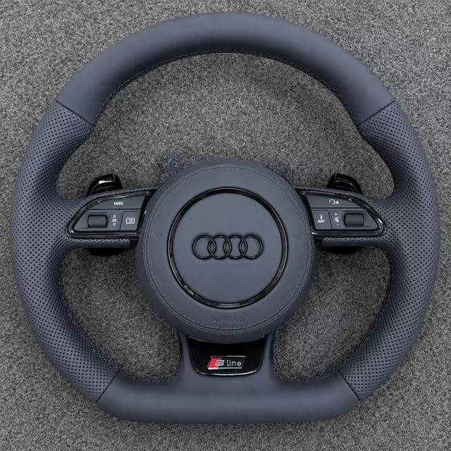 JIONX B8 OEM Nappa genuine leather anti-slip steering wheel fit Audi A3 A4 8K A5 8T Q5 RS4 RS5