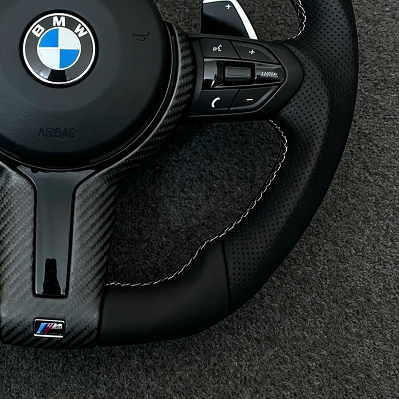 In Stock Leather Car Steering Wheel for BMW F30 F10 F12 F15 F36 F20 F22 F25 F32 F36 M3 M5 E60 E70 E90 M Sports Steering Wheel