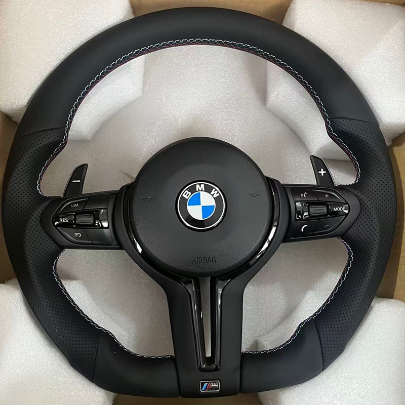 Upgrade Full Leather Steering Wheel for BMW M Series F10 F30 E90 E92 E93 E84 E87 E70 E71 X5M X6M