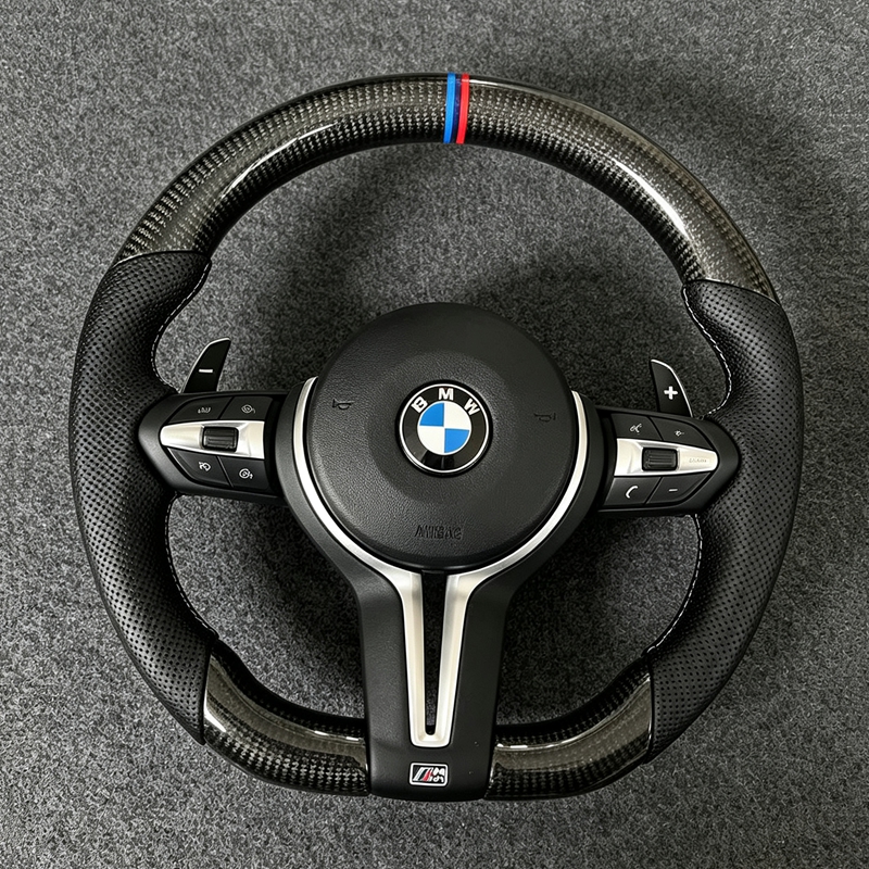 M Sport Steering Wheel For BMW M3 F30 F15 F16 F20 F21 F25 F26 M5 F10 F11 F06 F07 F12 F13 F01 E70 E87 E81 E90 E91 E92