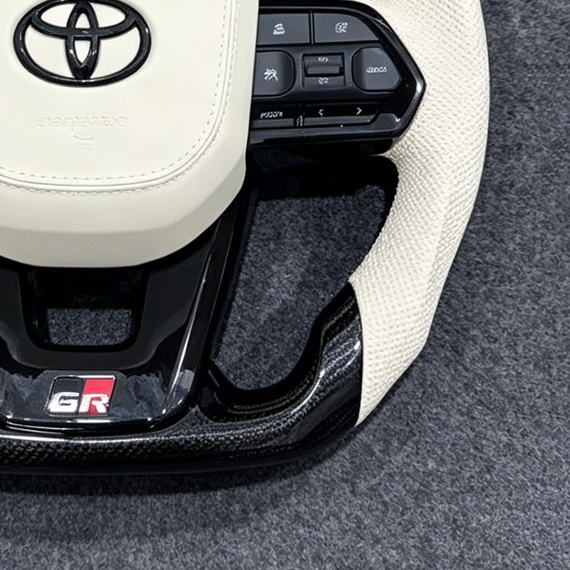 Used for Modifying the Toyota Land Cruiser LC300 Steering Wheel with Carbon Fiber Steering Wheel Without Airbags