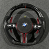 BMW X3 X4 X5 M2 M3 M4 M5 F10 F12 F15 F16 F20 F22 F25 F30 F31 F32 F34 F35 F80 F82 E60 E71 E90 LED Carbon Fiber Steering Wheel