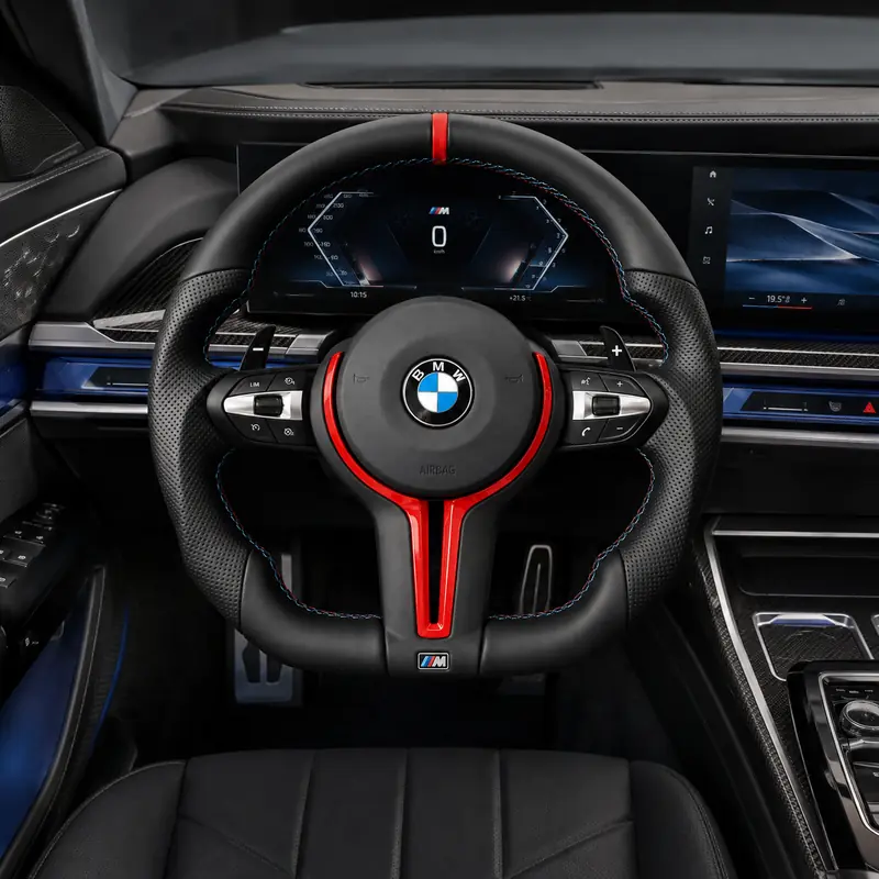 Custom Nappa Leather Steering Wheel for BMW 7 Series F01 F02 2008–2015 -JIONX