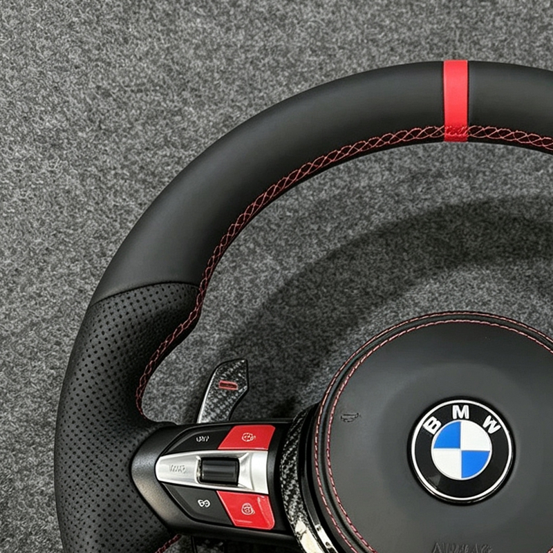 M Sport Steering Wheel For BMW M3 F30 F15 F16 F20 F21 F25 F26 M5 F10 F11 F06 F07 F12 F13 F01 E90 E90 X5 E70 E87 E81