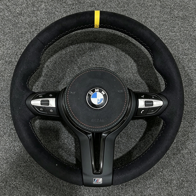 CS Alcantara Carbon Fiber Steering Wheel for BMW F30 F31 M2 F87 M3 F80 M4 F82 F85 F90 X5 F15 E70 E90 M5 F10 F12 F20 F22 