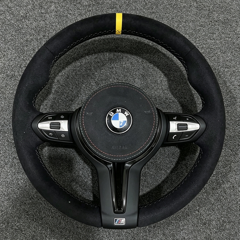 CS Alcantara Carbon Fiber Steering Wheel for BMW F30 F31 M2 F87 M3 F80 M4 F82 F85 F90 X5 F15 E70 E90 M5 F10 F12 F20 F22 