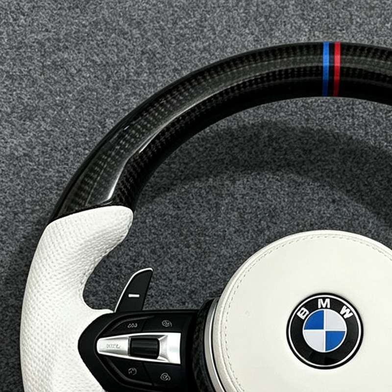 Carbon Fiber M Sport Steering Wheel Modification Suitable For BMW F01 F06 F10 F11 F15 F20 F21 F22 F30 F31 F32 F34 F36 F80 F82