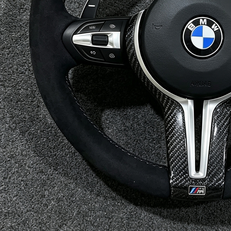 M Sport Steering Wheel for BMW Flat Bottom F01 F06 F10 F11 F12 F20 F21 F22 F25 F30 F31 F32 F33 F34 F36 M3 F80 M4 F82 M5 F90