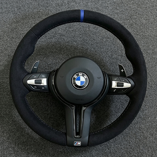 BMW F Series F10 F30 340i 535i F32 F20 F36 F22 F15 F80 M3 F01 F16 F39 F50 F31 M5 E90 E71 E70 Alcantara Leather Steering Wheel