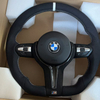  Black M Sport Steering Wheel For F30 M3 F80 F45 F20 F23 F10 F07 F01 F06 E87 E90 E92 E84 E70 Flat Style Perforated Car Accessory