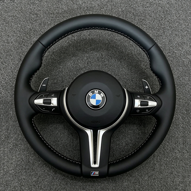 Factory Sale Leather Car Steering Wheel for BMW F30 F10 F15 F20 F22 F25 F32 M3 M5 E46 E60 E70 E90 E91 MSports Steering Wheel