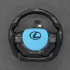Carbon Fiber And Genuine Leather Steering Wheel for Lexus CT ES IS LX NX RC And RX Models
