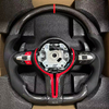 The steering wheel for BMW F30 F10 F31 F20 E90 is made of leather material and sports steering wheel auto parts