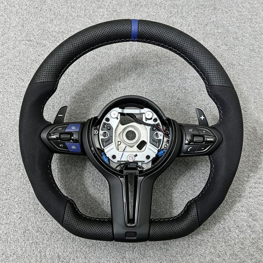 Blue Mark M Sport Steering Wheel for BMW F10 F30 F80 E60 E90 E92 F01 F11 F20 F22 F31 X5 E70 E71 F15 X6 E71 F16 M5 M3 M4 F82