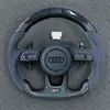 Custom LED Carbon Fiber Alcantara RS Steering Wheel With Racing Display For Audi A4 A5 S4 S5 B9 JIONX