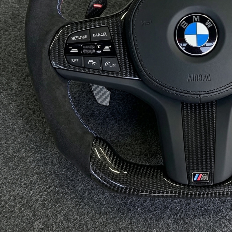 Spot New for BMW G20 G28 G29 G30 G32 G38 G11 Leather Steering Wheel Alcantara Carbon Fiber Wheel for Car Enhanced Comfort Style