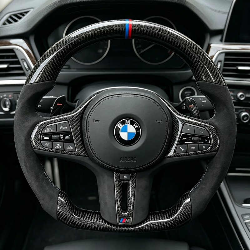 Custom Factory Direct Sport Leather Steering Wheel for BMW G Platform G01 G02 G12 G20 G29 G30 G35 G37 G80 G82 M3 M5 X5 X6
