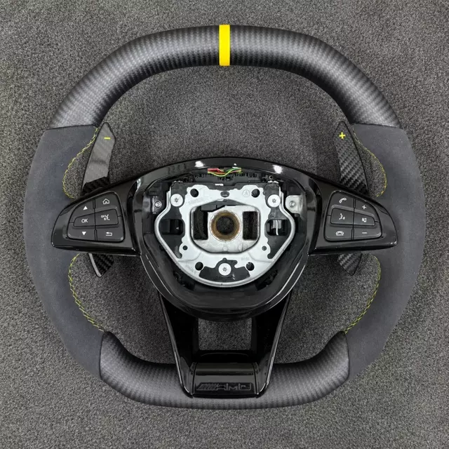 Carbon Fiber Steering Wheel for Mercedes-Benz A B C E G S CLS CLA GLA GLB GLK GLC GLE GLS SLS SLK SLC SL GL ML R And AMG GT Models
