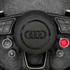 Red start stop button and drive select rotary knob custom audi steering wheel Jionx