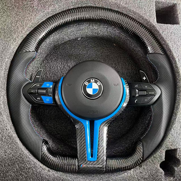 Steering Wheel For BMW F10 F11 F15 F16 F20 F30 F31 F32 F36 E70 E71 E84 E87 E90 M3 M4 Manual Automatic Leather Sport Interior