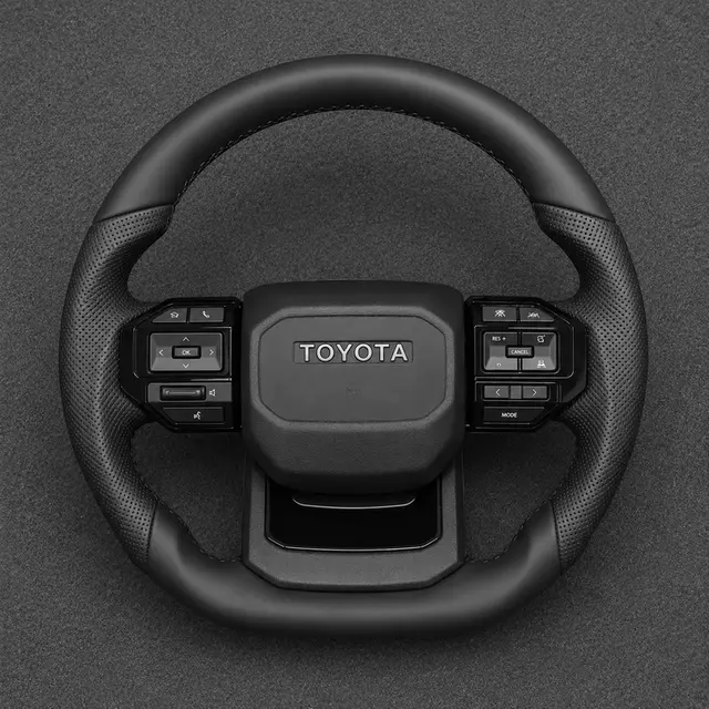 Toyota RAV4 custom Nappa leather steering wheel with perforated leather grips