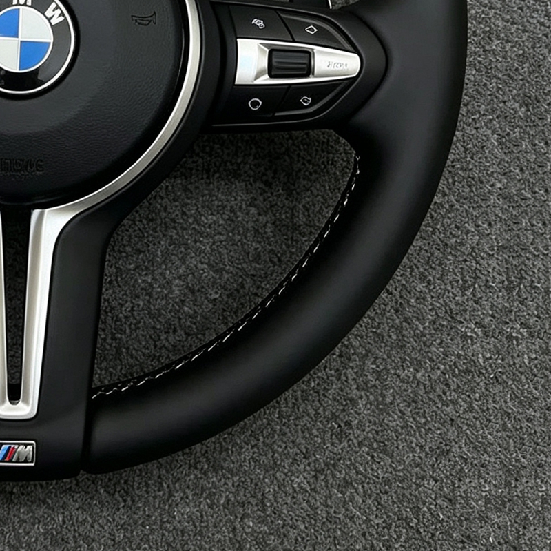 For BMW M3 M4 M5 M6 F30 F10 F15 F36 F01 F20 F22 F25 F31 F32 E70 E71 E90 E91 E92 X1 X2 X3 X4 X5 X6 Car Leather Steering Wheel