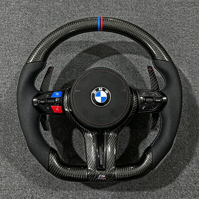 Carbon Fiber Steering Wheel for BMW 3 5-Series F10 F15 F16 F20 F25 F26 F30 F31 F32 F35 F34 F36 F80 F82 F87 M3 M4 M5 M6 F46