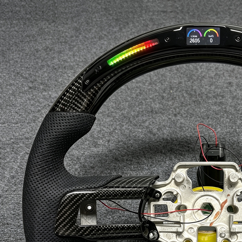 Car Interior Accessories Custom Forged Carbon Fiber Sports Steering Wheel Ford Mustang GT GT500 Shelby GT350 EcoBoost Mach 1