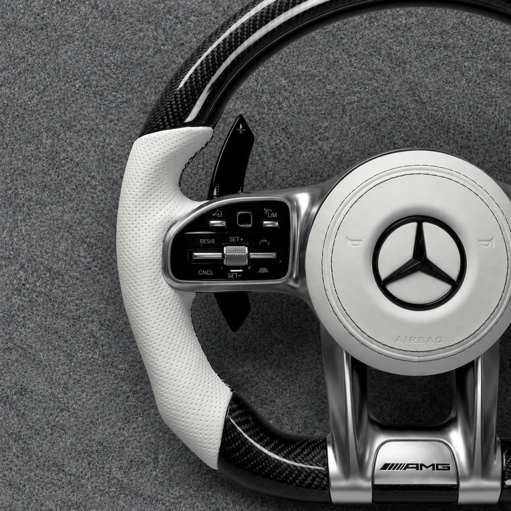 Carbon Fiber Multifunction Steering Wheel for Mercedes Benz AMG C63 E63 E63S S63 CLS63 G63 CLA GLC GLE GLS