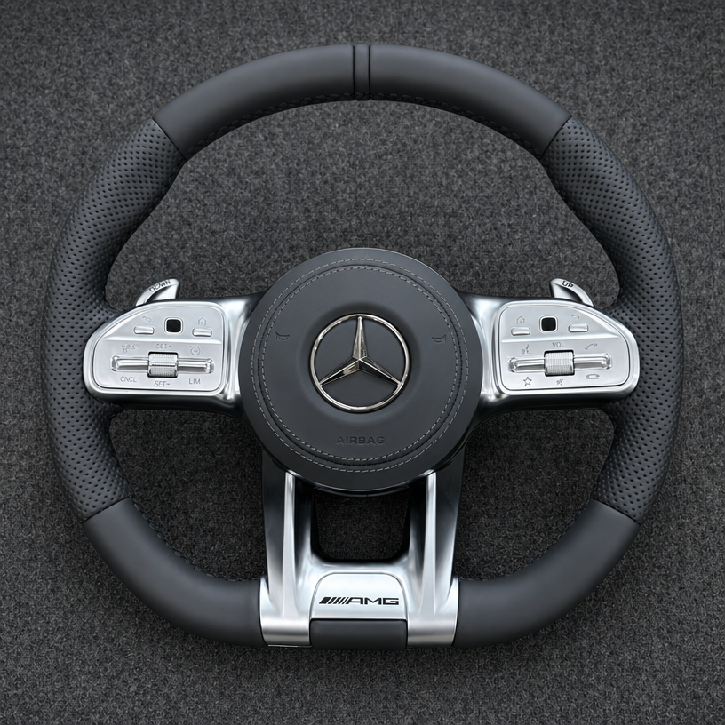 Mercedes A B C E GLC GLE S 2003-2026 W203-W206 W211-W214 X253-X254 W166-V167 Nappa Custom AMG Wheel -JIONX