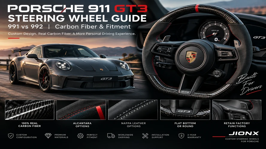 Porsche 911 GT3 Steering Wheel Guide: 991 vs 992, Carbon Fiber & Fitment