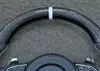 Gloss carbon fiber flat bottom rim Audi performance steering wheel JIONX