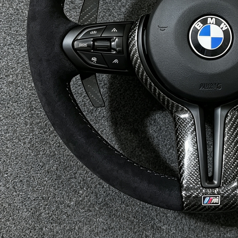 Custom for BMW Carbon Fiber Heated Steering Wheel for F22 F44 F30 340i F34 F32 F33 F36 F10 535i F11 F07 F06 F13 F20 M4 F82