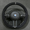 Alcantara M Sport Steering Wheel For F30 M3 F20 F23 F10 F07 F01 F06 E87 E90 E92 E84 E70 Flat Style Perforated Car Accessory